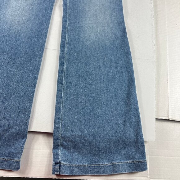 Spanx Shape Jean Women Extra Large Pull On Flare High Rise Blue Everywhere Denim - Picture 3 of 16